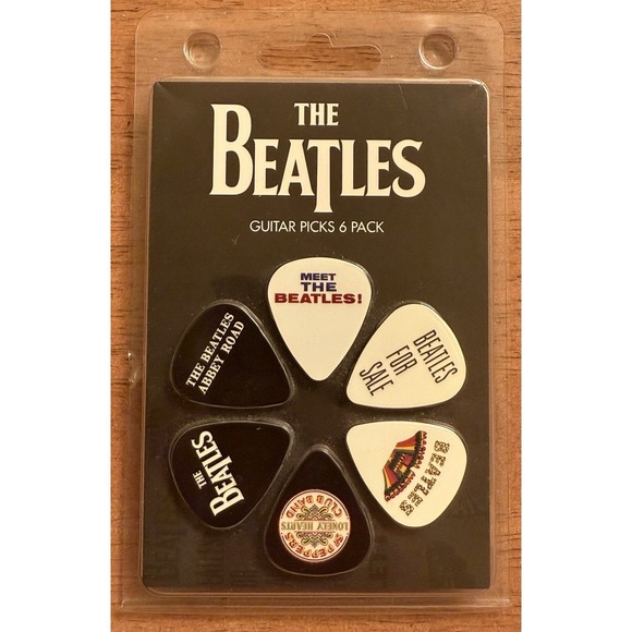 The Beatles - 6-Pack Guitar‎ Picks Various Albums New - Picture 1 of 2